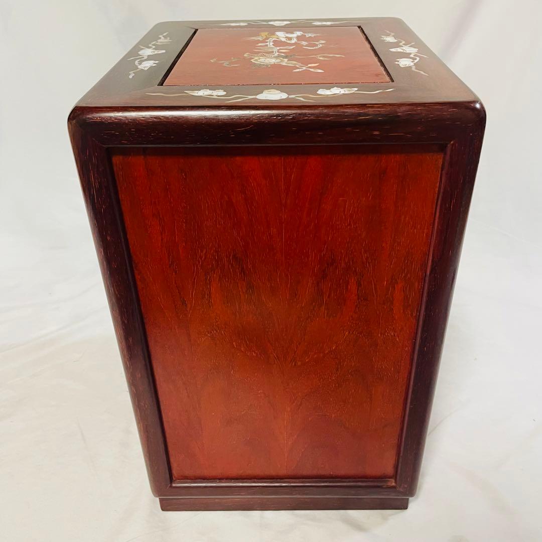 螺鈿家具 螺鈿細工 唐木 引き出し 五段 チェスト - メルカリ