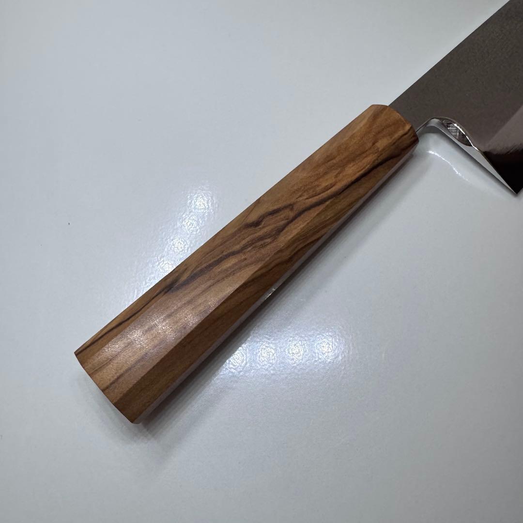 210mm 出刃包丁 鏡面仕上げ 天然木八角柄 全鋼 和包丁 - メルカリ