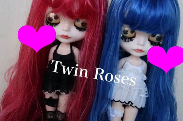 ★✨美品✨★✨♥️薔薇の双子♥️カスタムドール♥️✨★