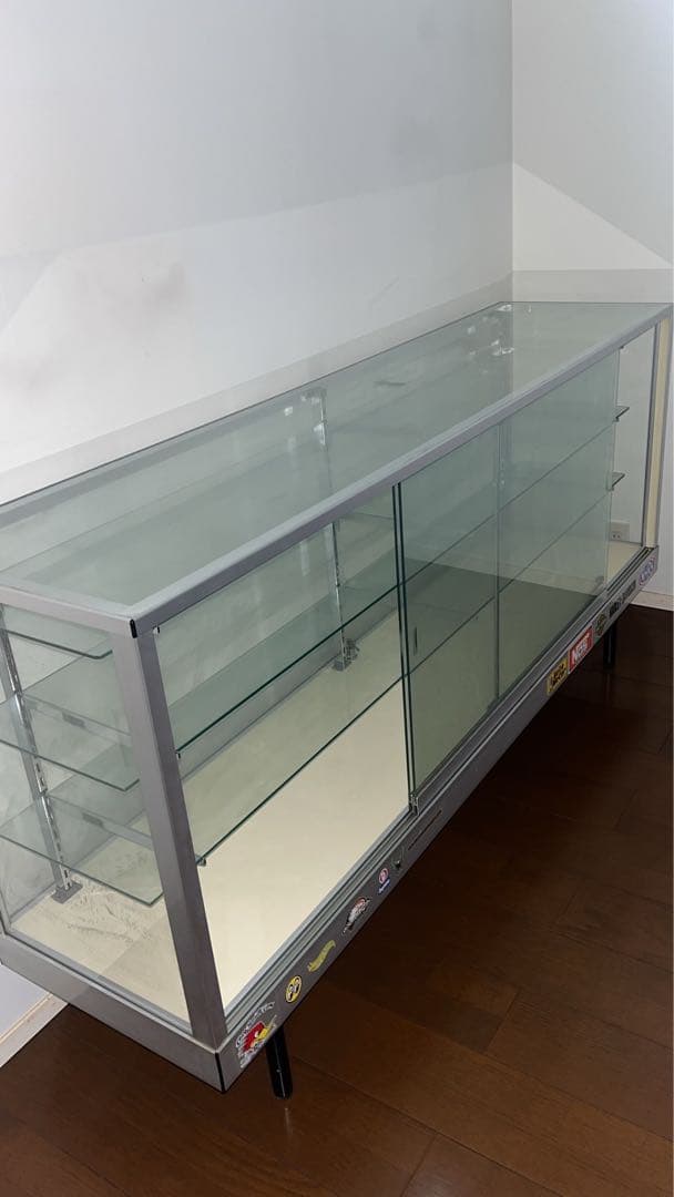 SALE ショー/コレクションケース　静岡引取　ステンレス　ガラス板