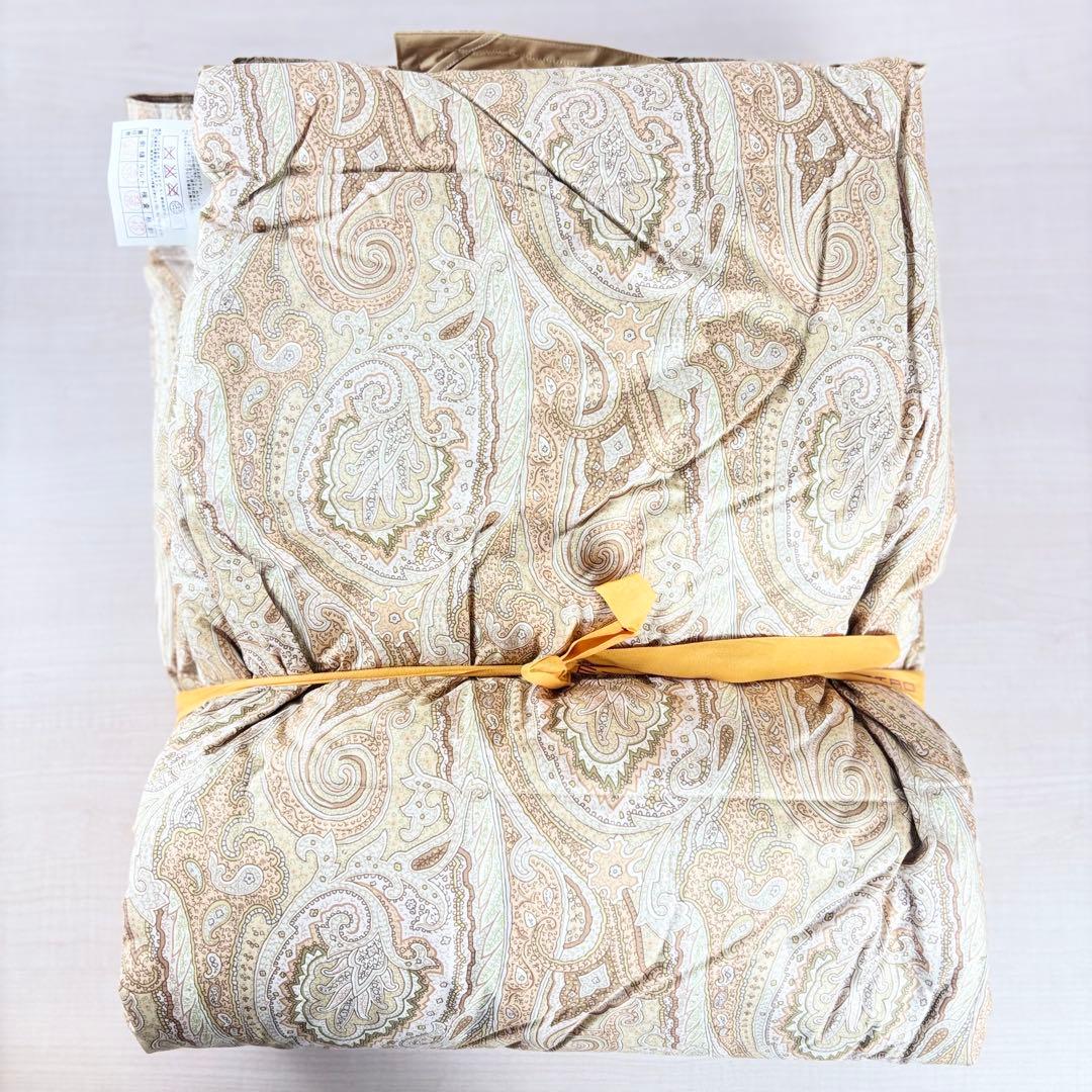 【新品未使用】西川産業 ETRO 羽毛肌掛けふとん 150×210cm 日本製