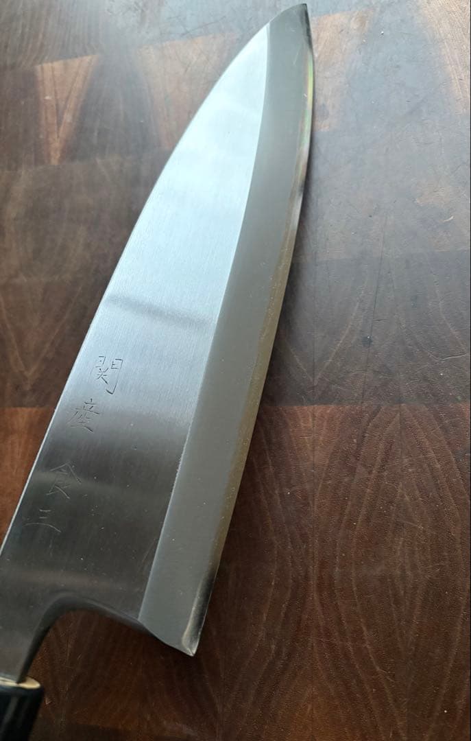 堺打刃物　正直　霞　身卸出刃　240mm 8寸　包丁　和包丁　研ぎ直し済　白鋼