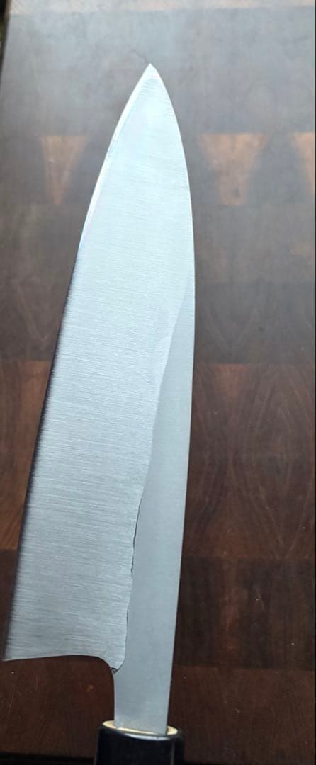 堺打刃物　正直　霞　身卸出刃　240mm 8寸　包丁　和包丁　研ぎ直し済　白鋼