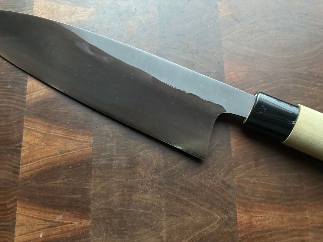 堺打刃物　正直　霞　身卸出刃　240mm 8寸　包丁　和包丁　研ぎ直し済　白鋼