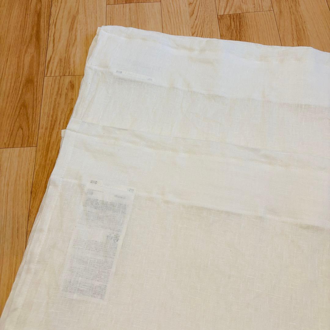 美品2枚1組【IKEA✴︎DYTÅGホワイト カーテン】麻100%145x250