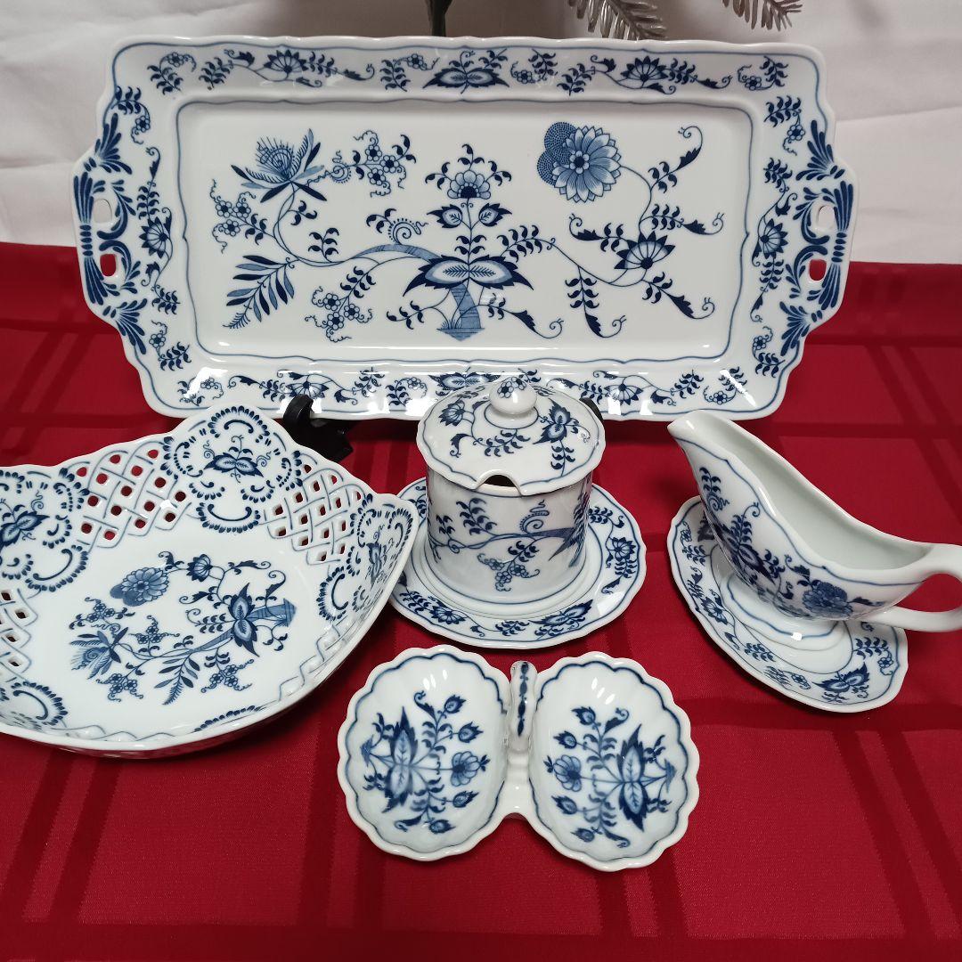 BLUE DANUBE ブルーダニューブ ブルーオニオン 青と白の花柄食器セット