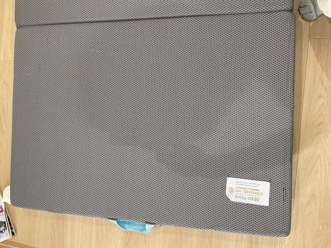 サステナブルウィング 三つ折りマットレス マニフレックス シングル グレー