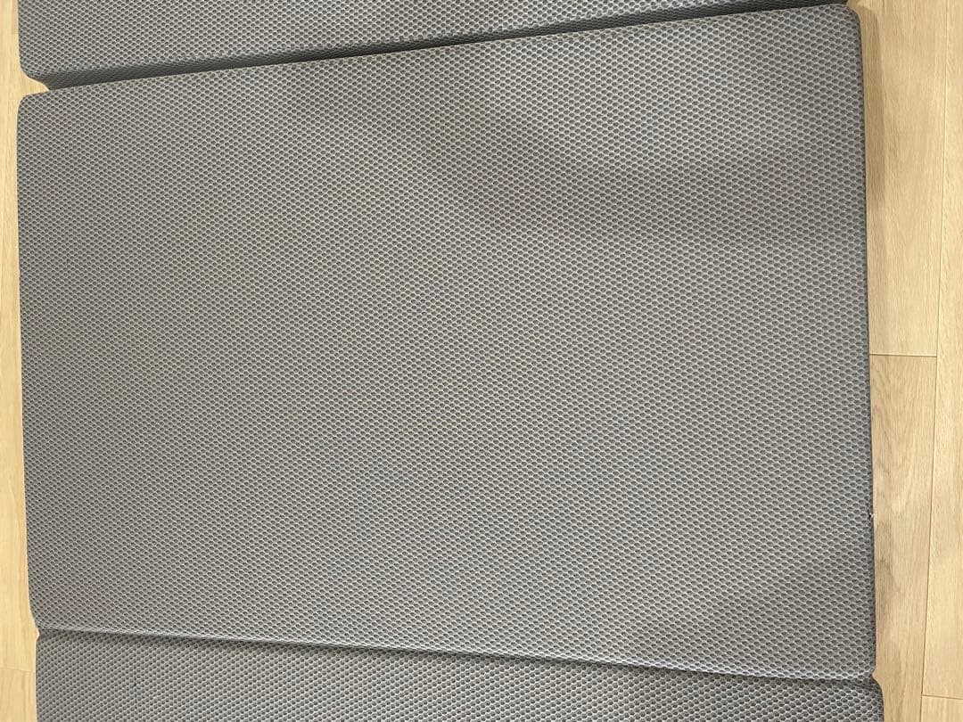 サステナブルウィング 三つ折りマットレス マニフレックス シングル グレー