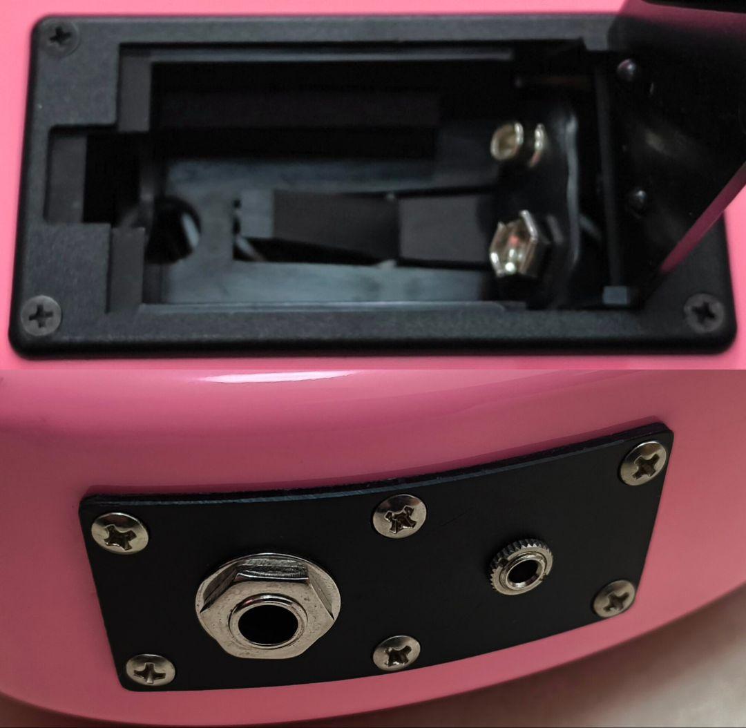 【新品同様！美品！】ZO-3 ピンク アンプ内蔵ミニギター 専用ソフトケース付