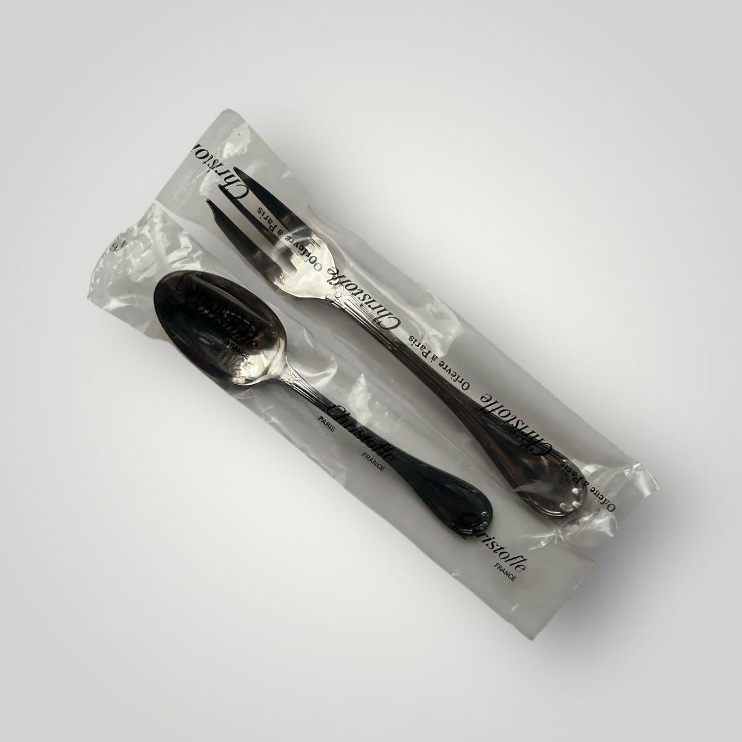 Christofle クリストフルスプーンフォークセット ケース付き未使用