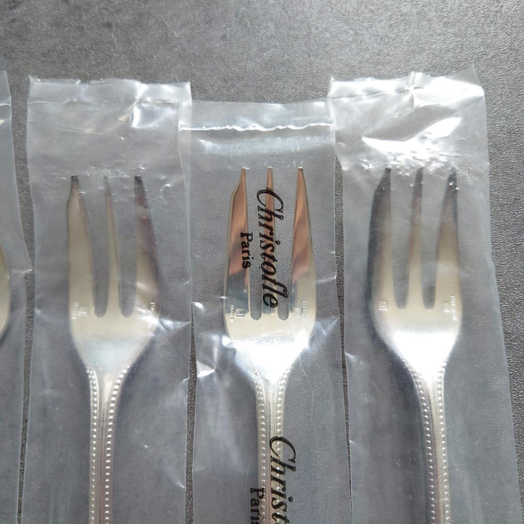 クリストフル パール ケーキフォーク 未開封 6点