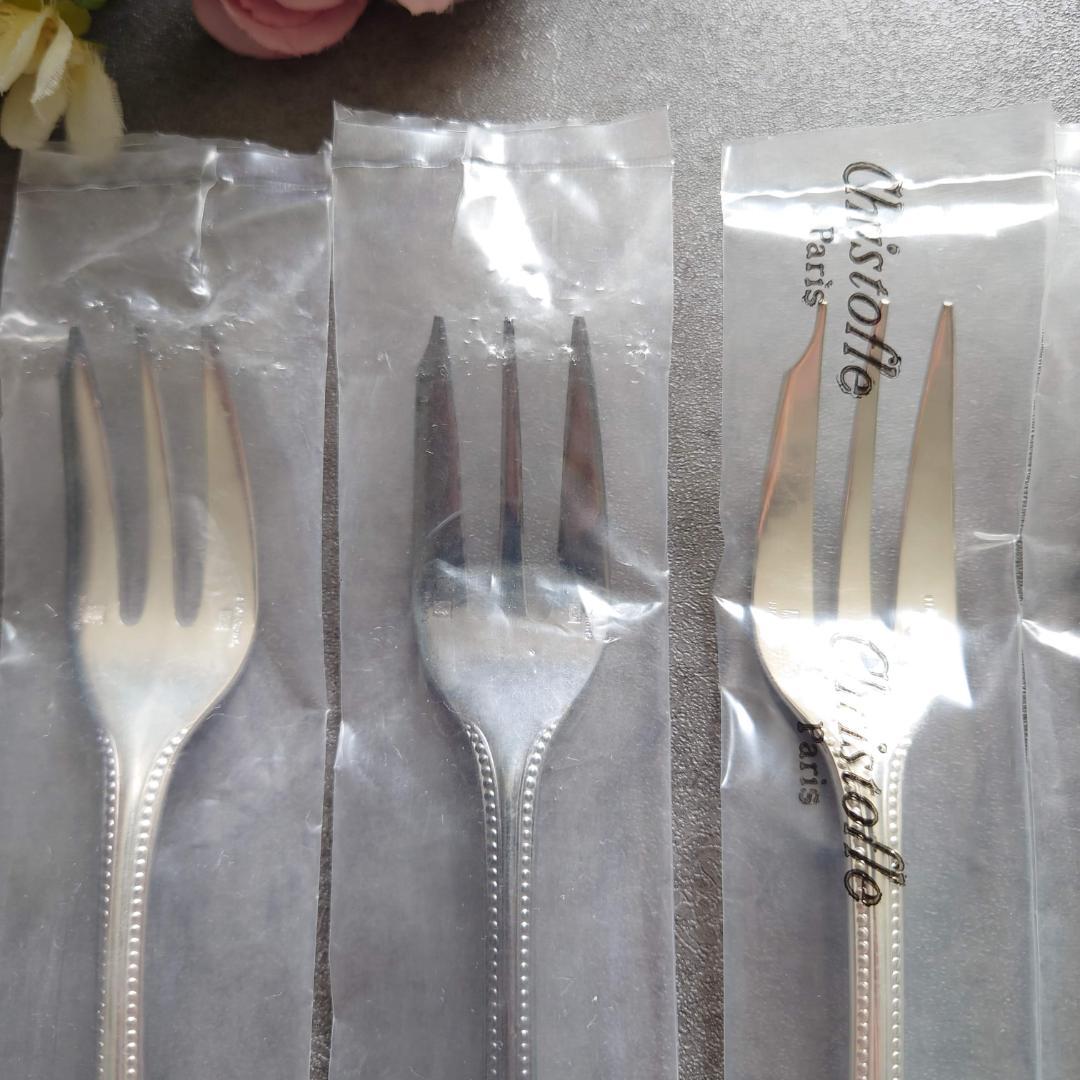 クリストフル パール ケーキフォーク 未開封 6点