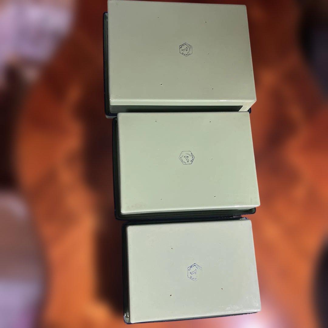 希少 昭和レトロ フジイホーロー 月兎印 バットボックス 大 中 小 3個セット