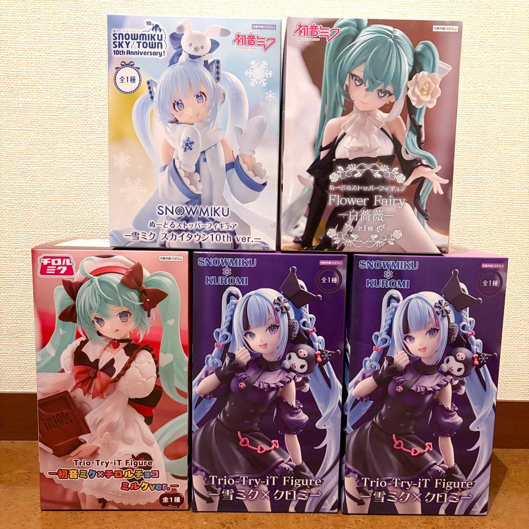 初音ミク Trio Try iT ぬースト 雪ミク チロルチョコ 5点 - メルカリ