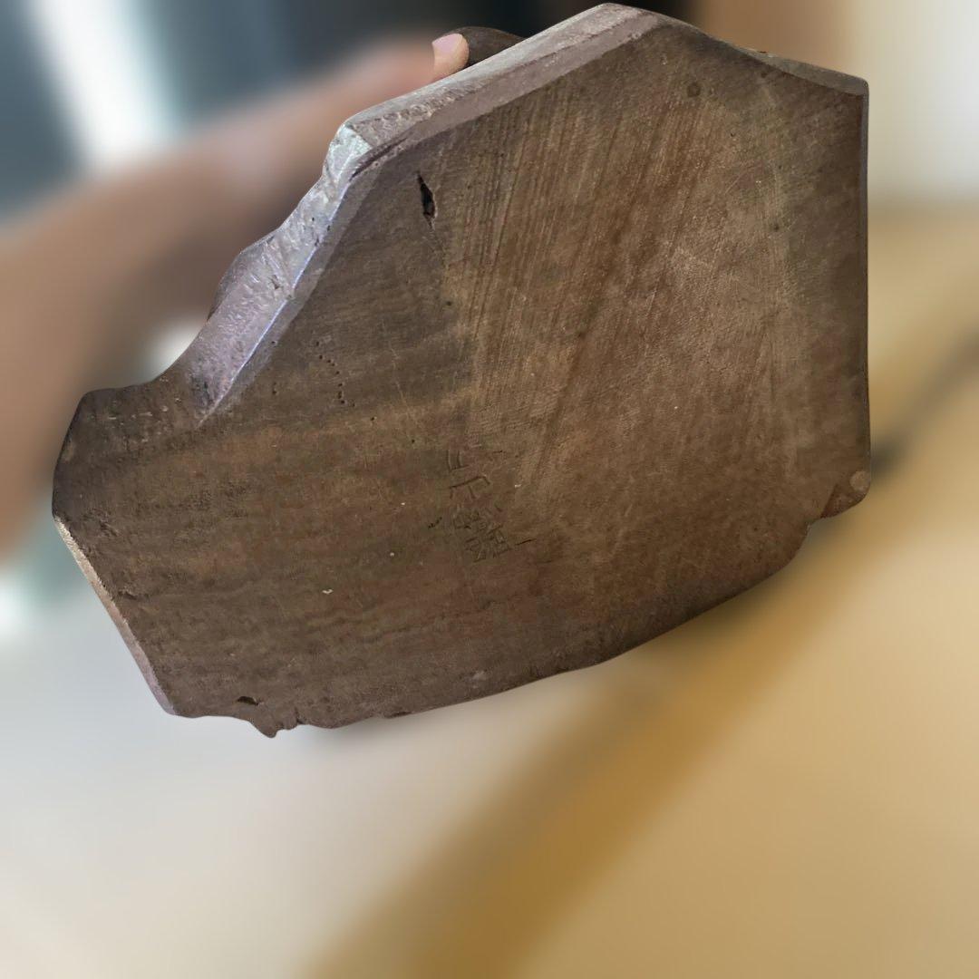 木製 笑顔の仏像 約30cm 彫刻　オブジェ　布袋様