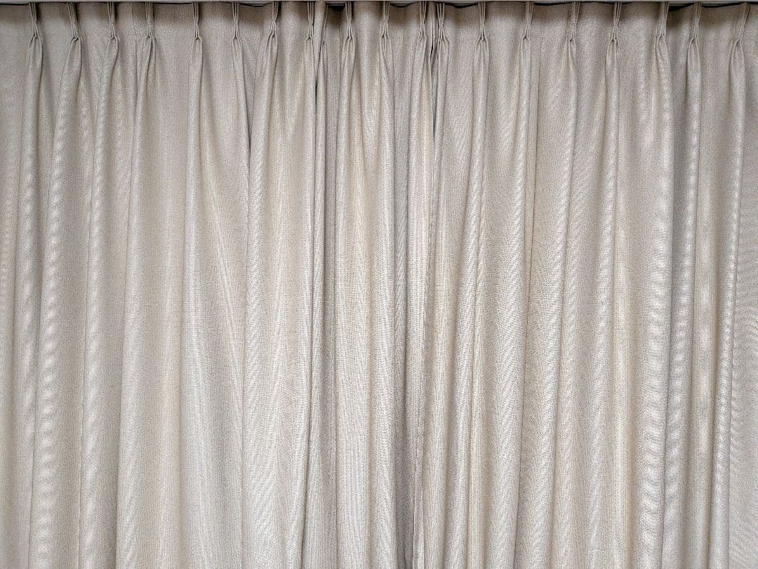 オーダーカーテン 幅150cm×丈240cm 2枚 高級　遮光　防炎