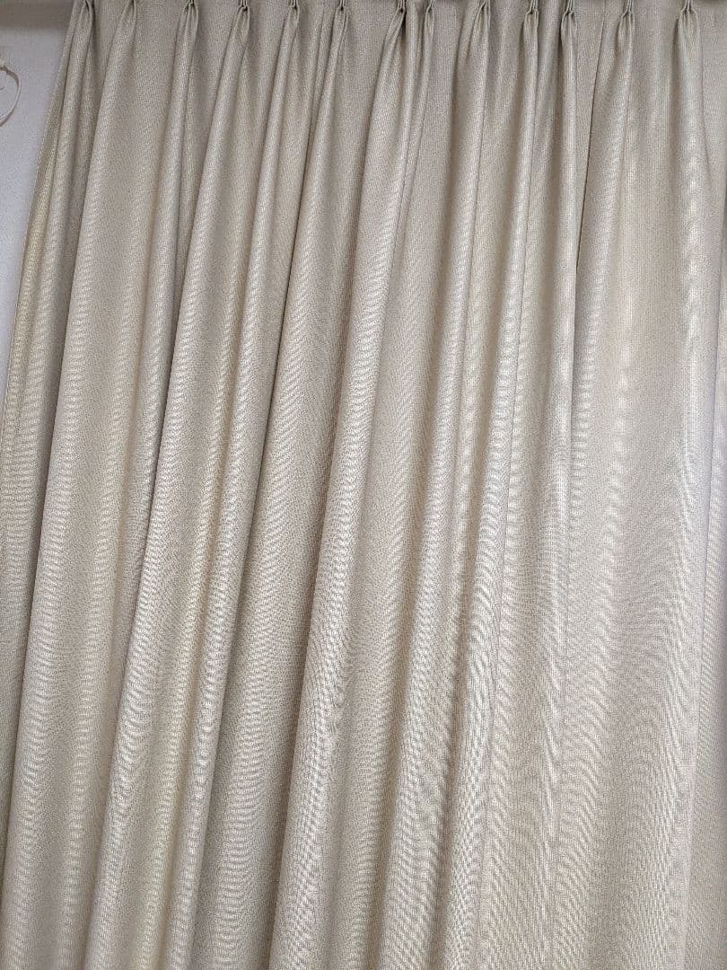 オーダーカーテン 幅150cm×丈240cm 2枚 高級　遮光　防炎