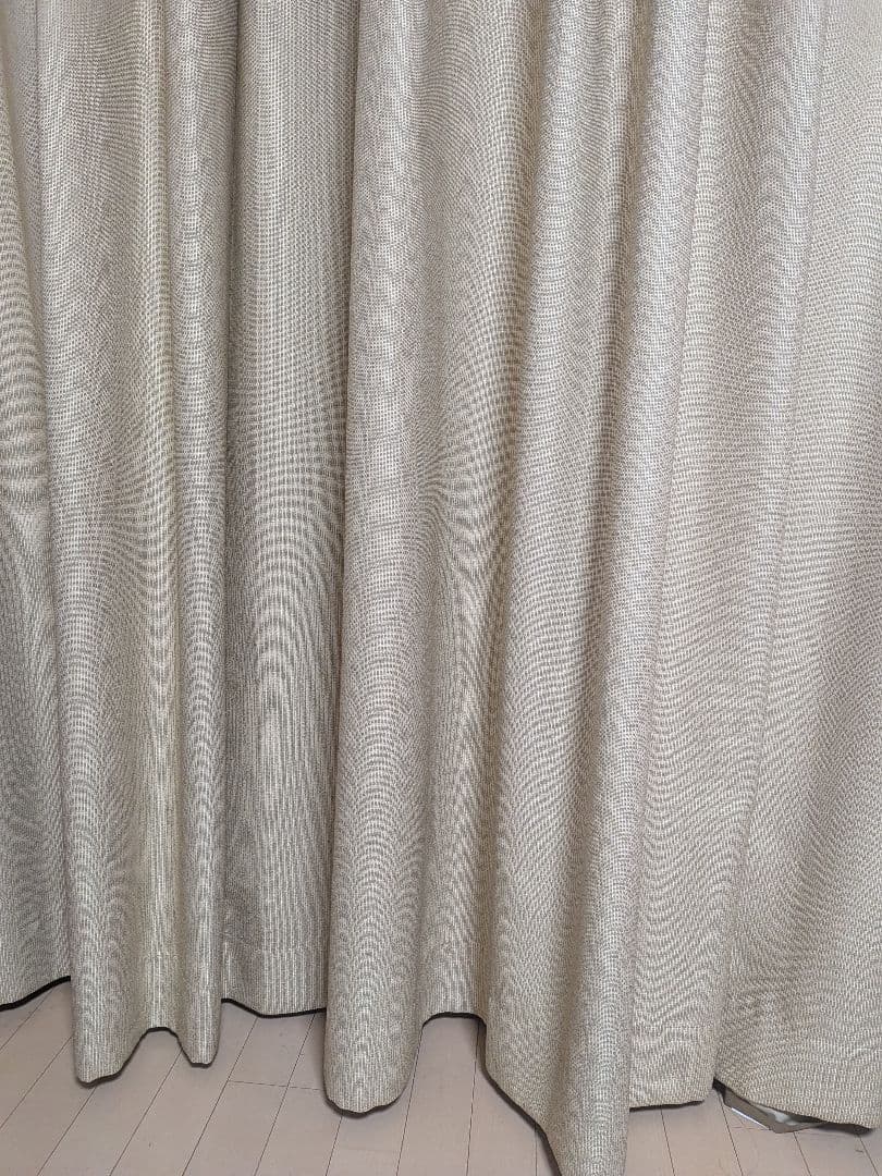 オーダーカーテン 幅150cm×丈240cm 2枚 高級　遮光　防炎