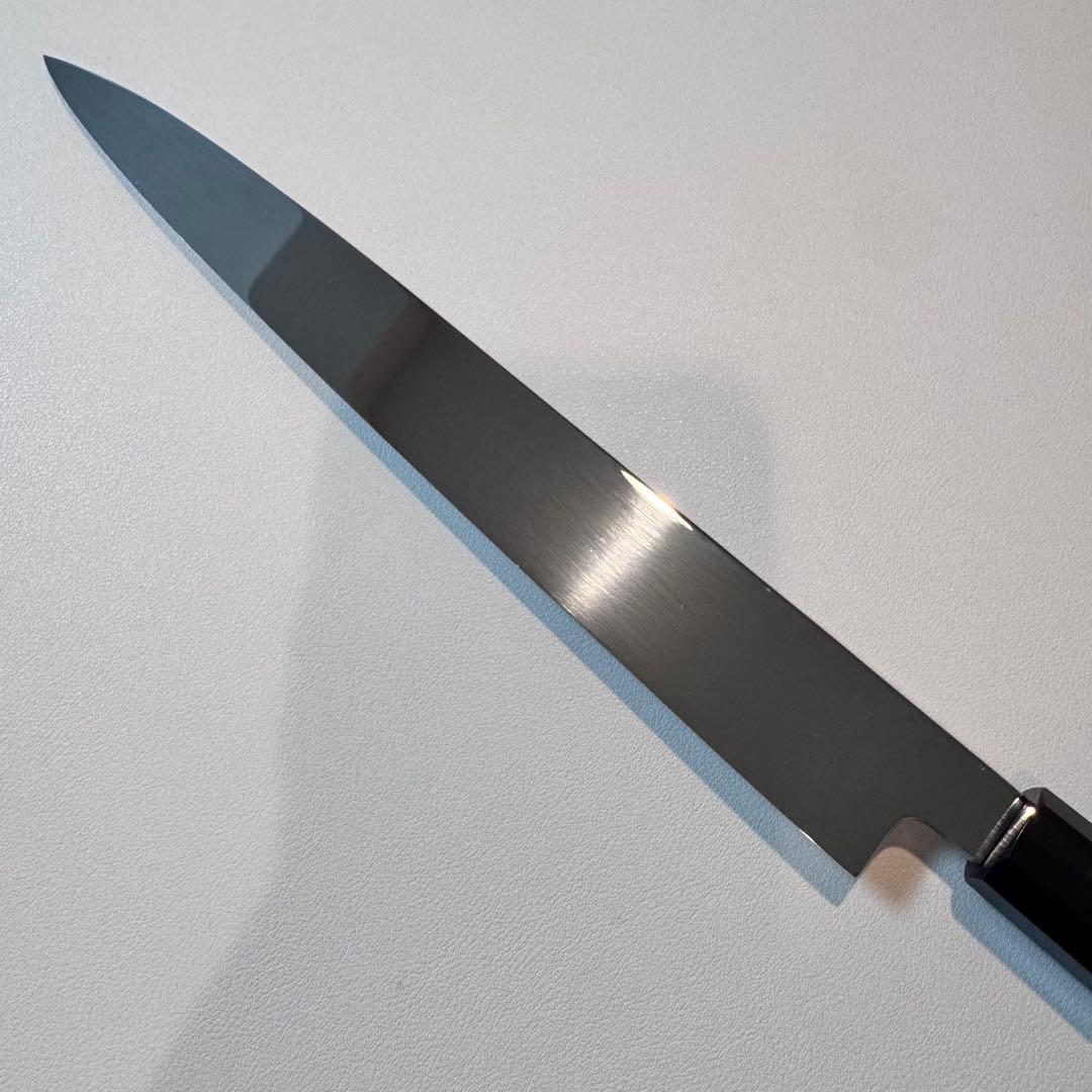 270mm 柳刃包丁 鏡面　黒檀天然牛角八角柄 刺身包丁 全鋼　和包丁