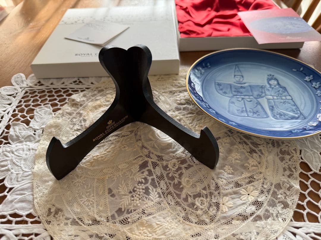 美品】ロイヤルコペンハーゲン 雛人形 プレート 皿 日本限定 廃盤 箱