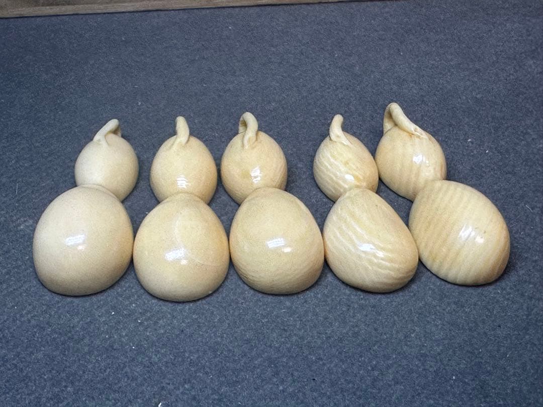 極上　箸置　未使用 5個セット 共箱　天然素材　アンティーク　骨董　飾り物