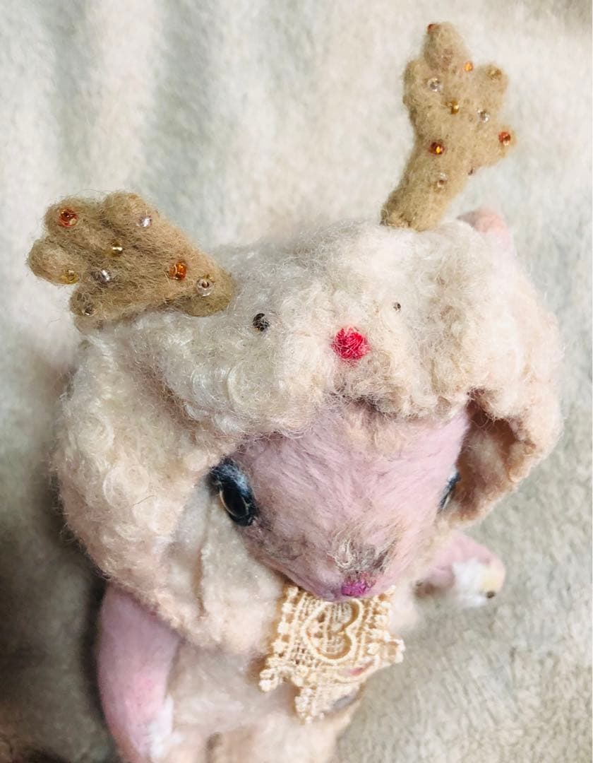 作家様　ハンドメイド　ぬいぐるみ　クリスマス　トナカイ　うさぎ