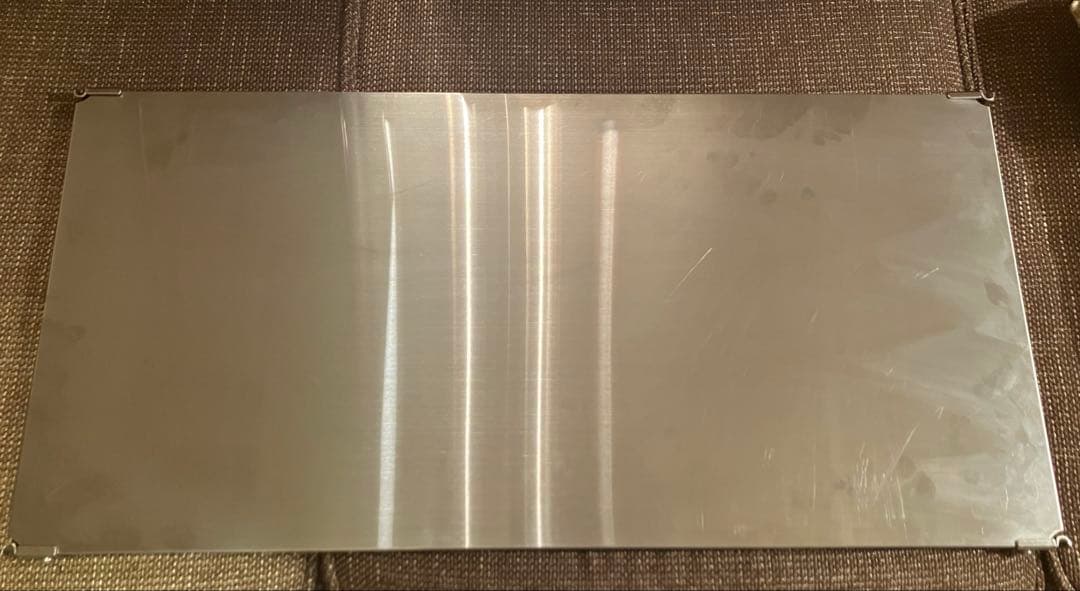 無印良品 ステンレスユニットシェルフ　追加棚　ステンレス 2枚 幅８４cmタイプ