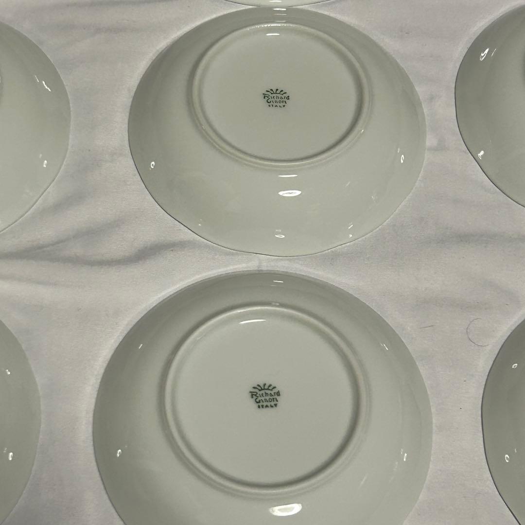 【箱付き】リチャードジノリ ベッキオホワイト 菱形皿 1枚＆丸小皿 6枚セット