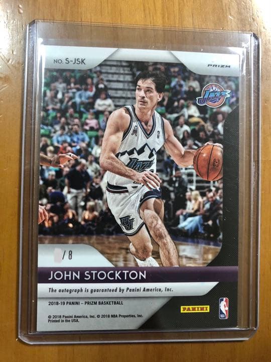 ストックトン John Stockton 8枚,25枚限定 サインカード 2枚 - メルカリ