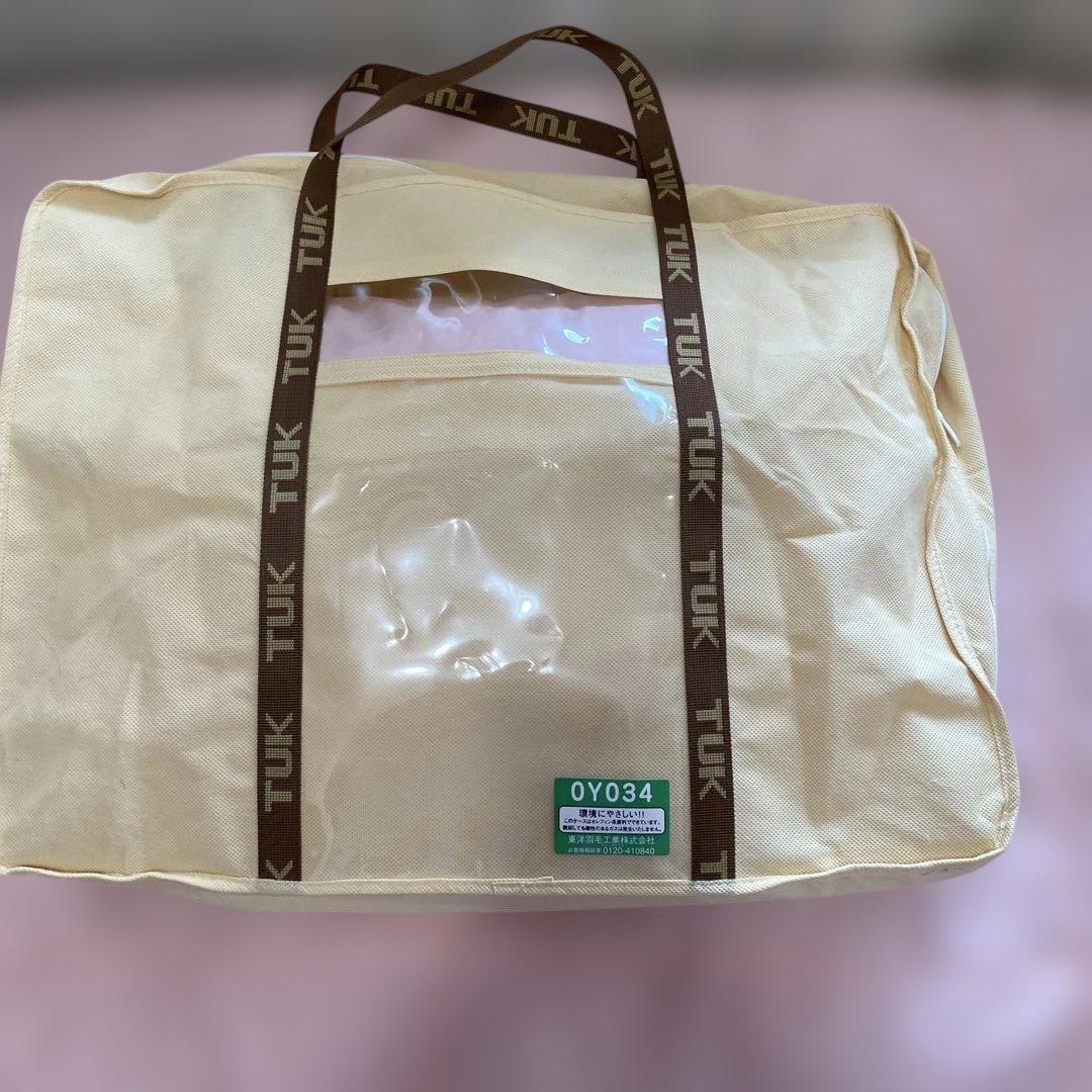 新品未使用品　タグ付き　ケース付き　東洋羽毛　敷布団　シングル　枕