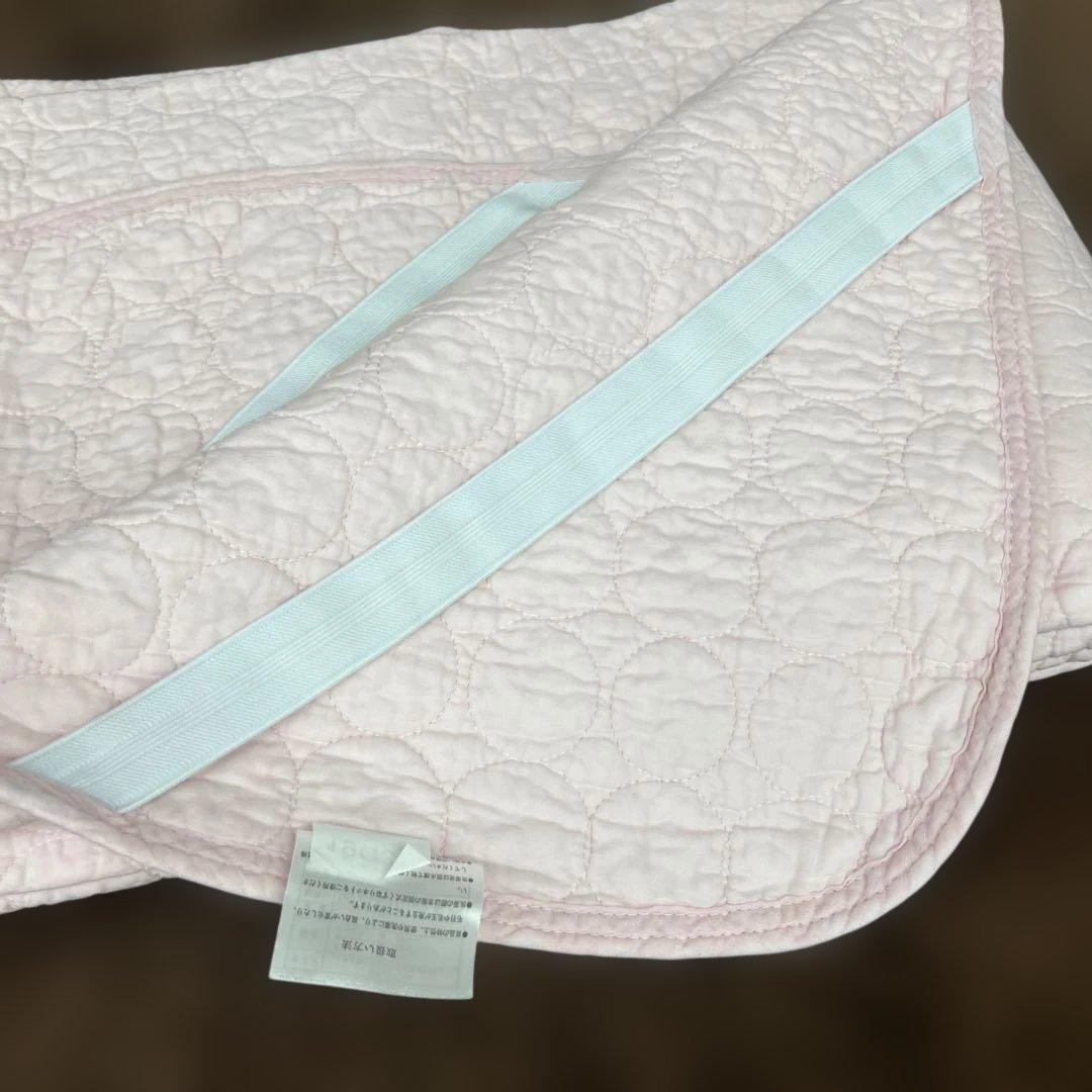 西川　3層脱脂綿パッドシーツ すべて綿100% セミダブル　ピンク　敷きパッド