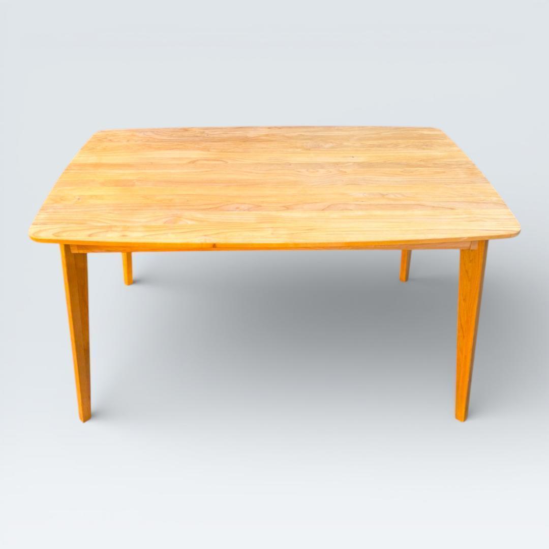 モモナチュラル ダイニングテーブル 135cm 天然木 - メルカリ