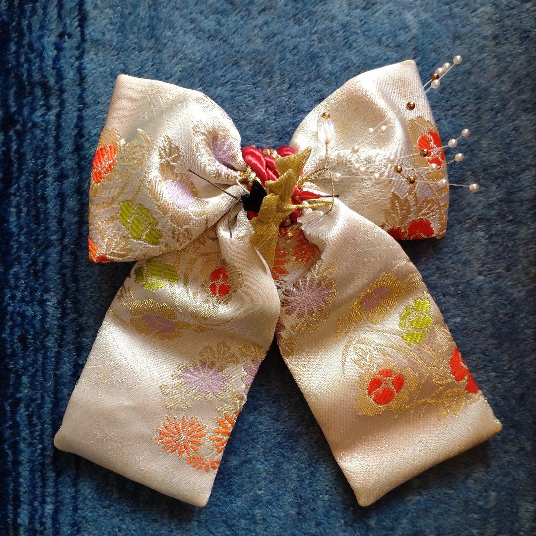 七五三 7歳 女の子 着物 フルセット 正絹 帯はこせこセット 黒地 八重桜 鞠