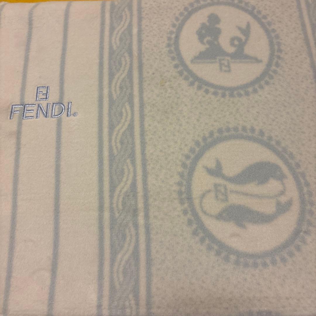 FENDI フェンディ　12星座　モチーフ　綿　毛布　ブランケット
