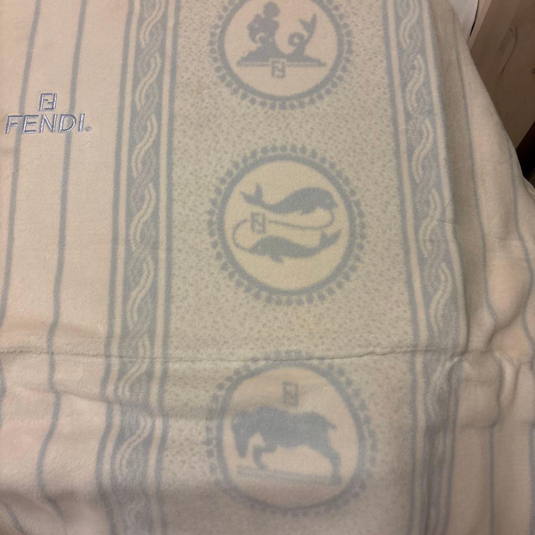FENDI フェンディ　12星座　モチーフ　綿　毛布　ブランケット