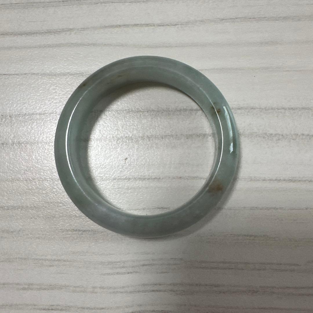 天然ミャンマー産 翡翠バングル グリーングレー棕根色 57.2mm（A貨）