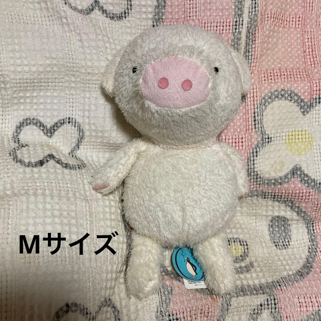 モンスイユ　プリエ　ブタ　ぬいぐるみ　M&Sサイズ 中古品　MAY BLUE