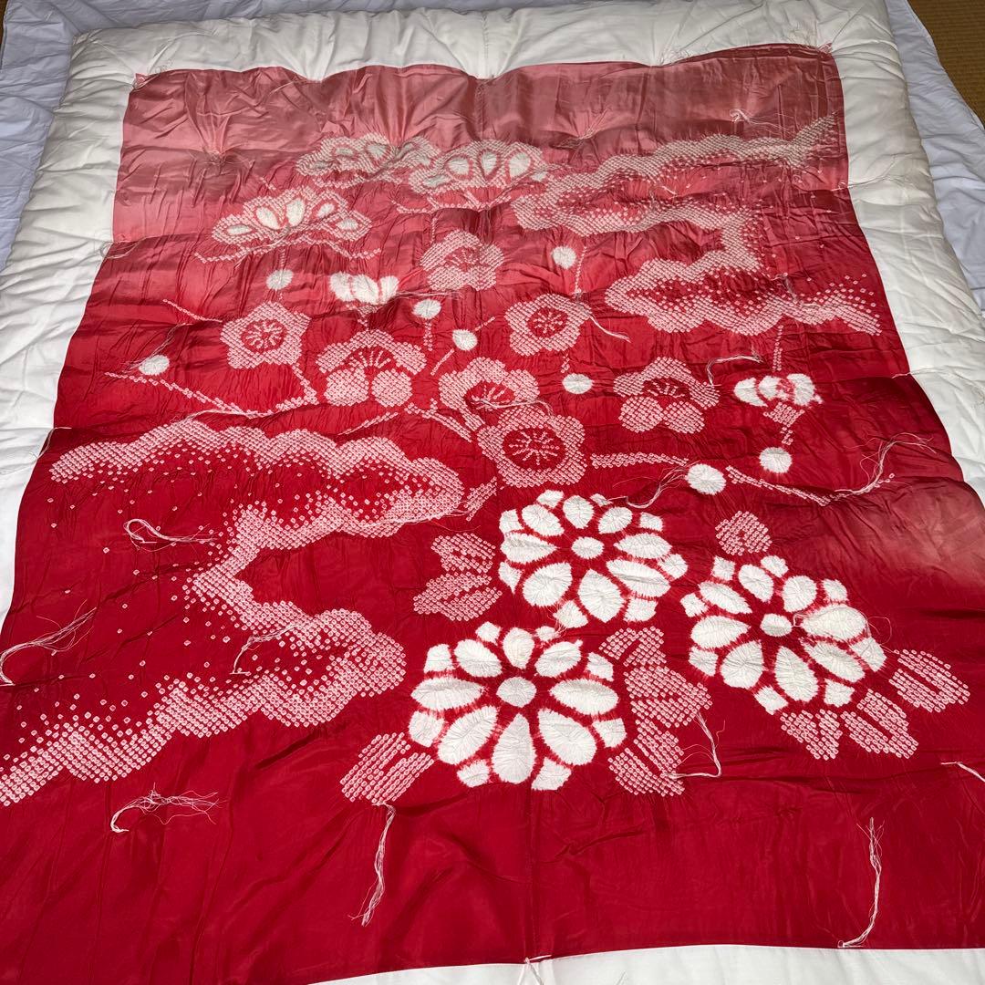 赤　婚礼掛け布団　新品未使用