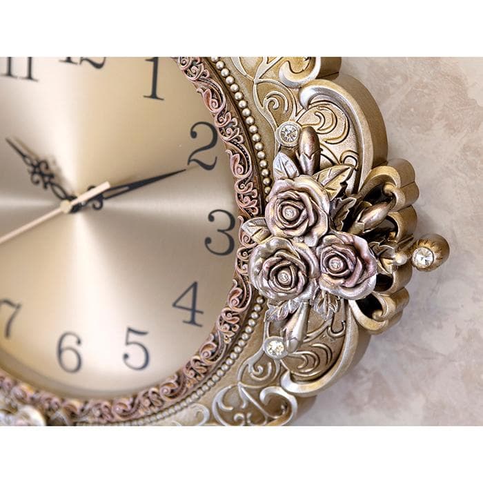 アンティーク調 高級 掛け時計【無音連続秒針付】ビクトリアンパレス