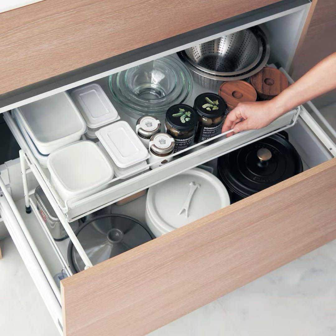 新品未使用 BELLEMAISON ベルメゾン キッチン引き出し用スライドラック