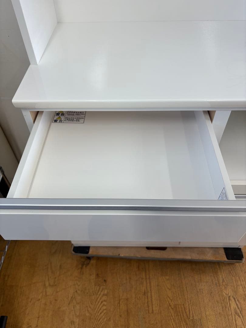 M119ホワイト　レンジボード　上下分割可能 幅900mm