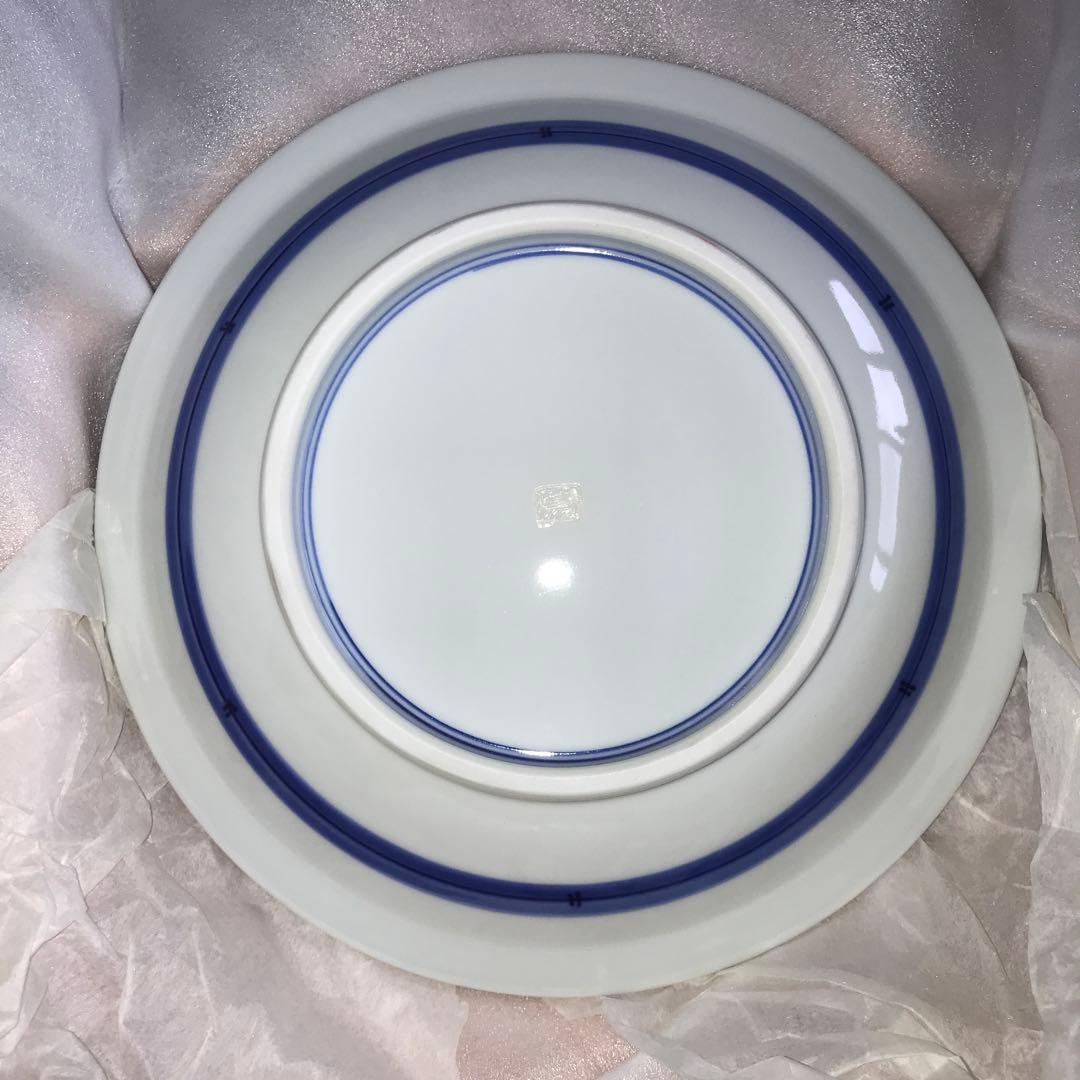 染付子文 硯 飾皿 子年 12支 藍｜染付子