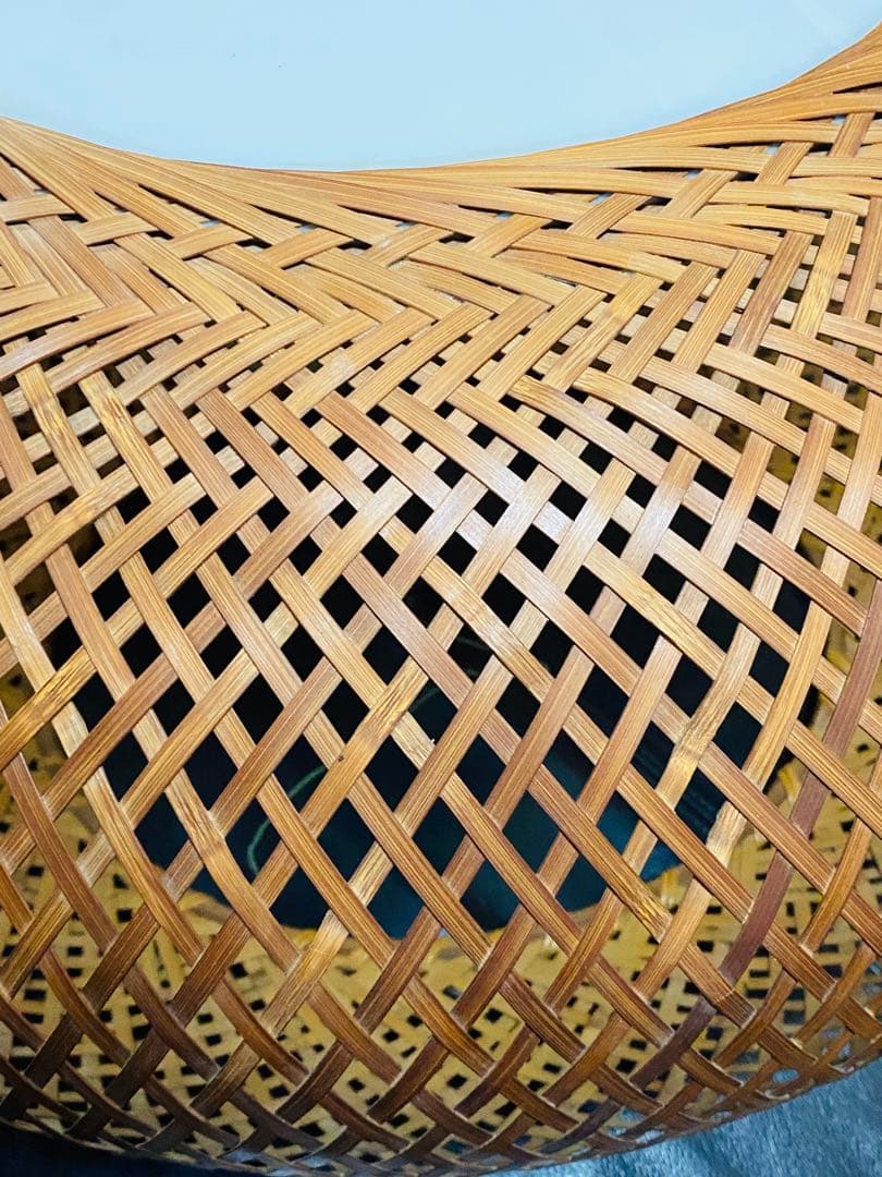 ヴィンテージ yamagiwa ヤマギワ　近藤昭作　3灯　竹のあかり