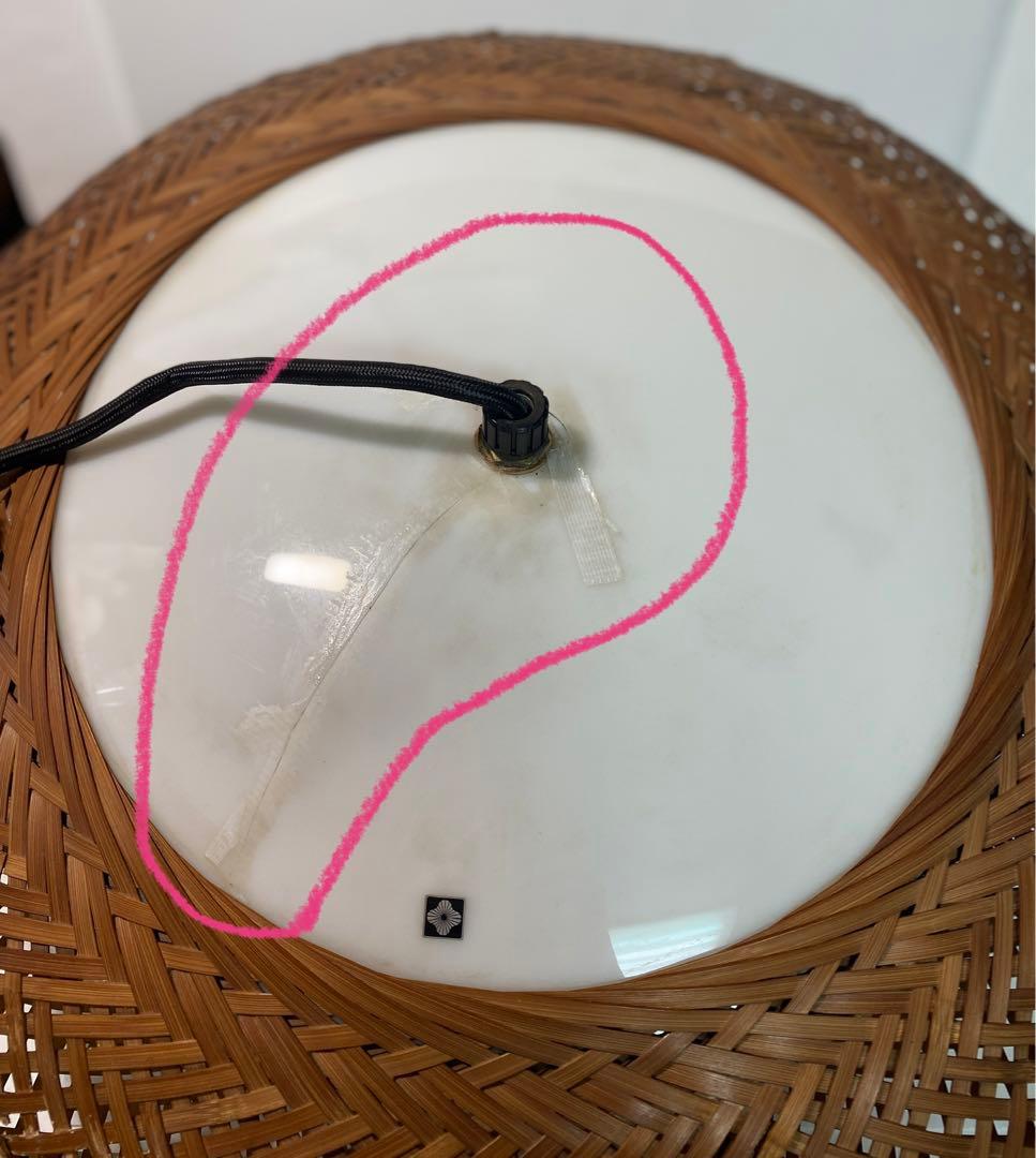 ヴィンテージ yamagiwa ヤマギワ　近藤昭作　3灯　竹のあかり