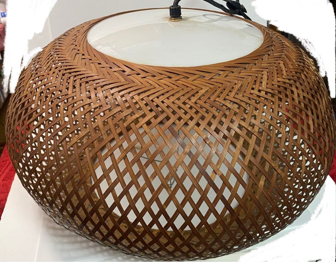 ヴィンテージ yamagiwa ヤマギワ　近藤昭作　3灯　竹のあかり