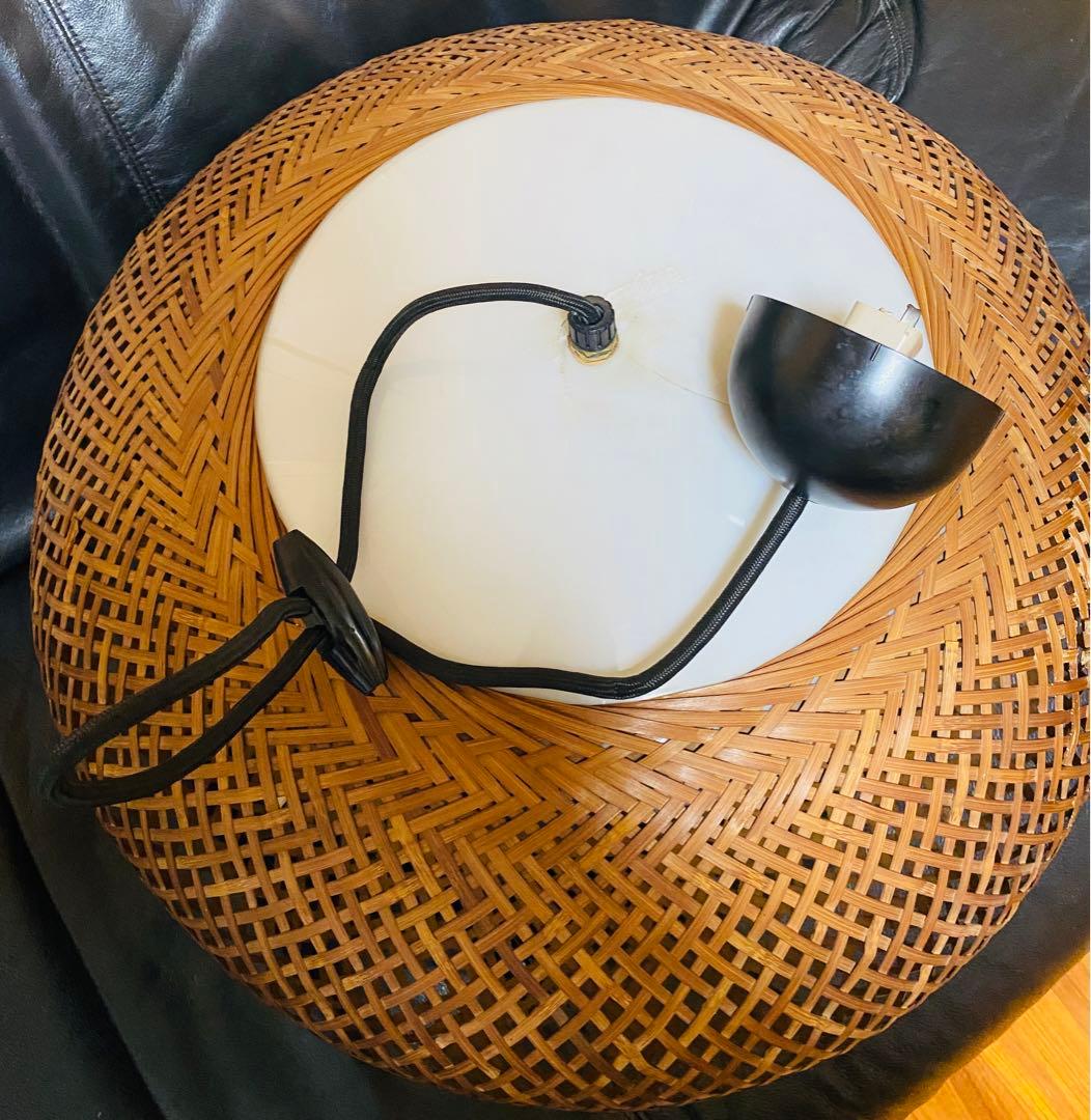 ヴィンテージ yamagiwa ヤマギワ　近藤昭作　3灯　竹のあかり