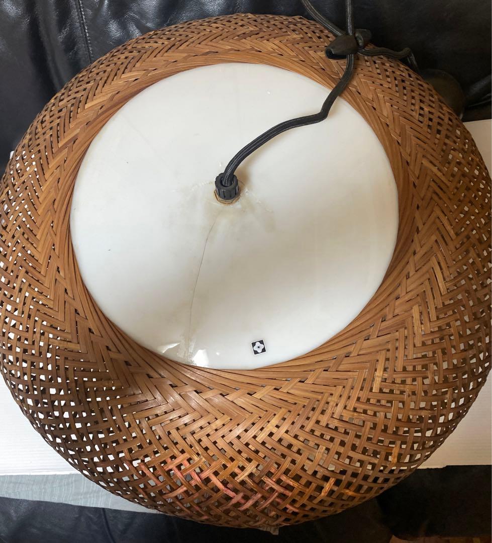 ヴィンテージ yamagiwa ヤマギワ　近藤昭作　3灯　竹のあかり