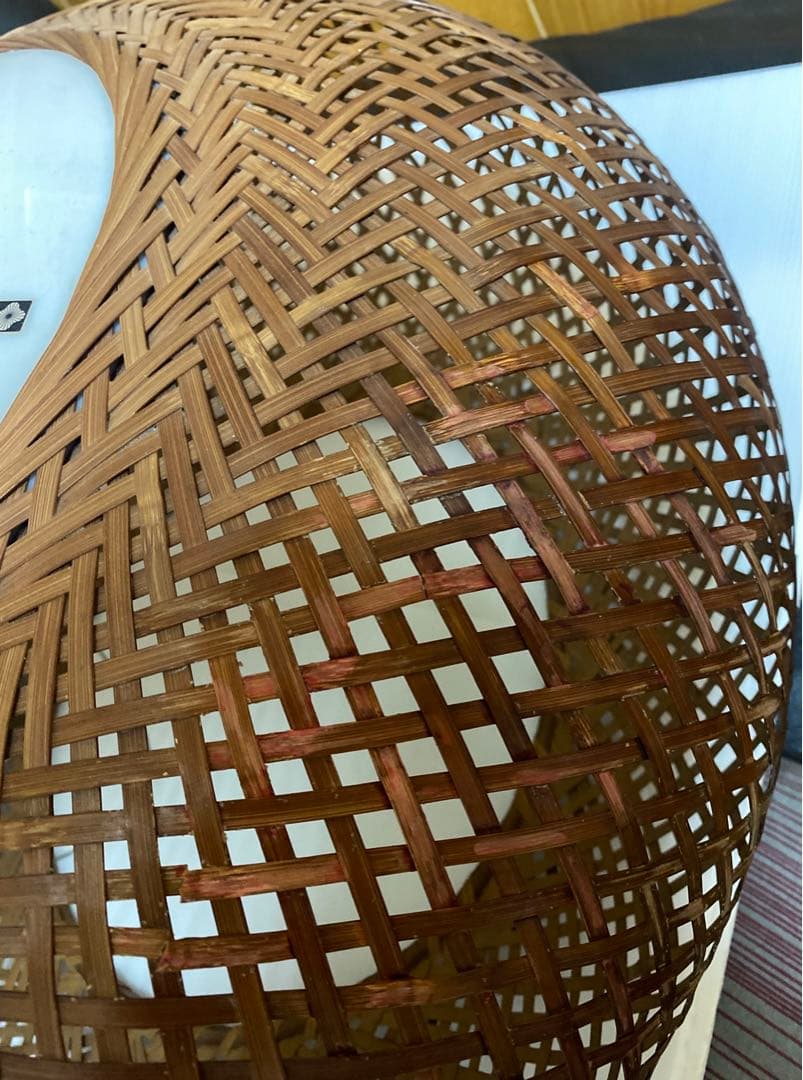 ヴィンテージ yamagiwa ヤマギワ　近藤昭作　3灯　竹のあかり