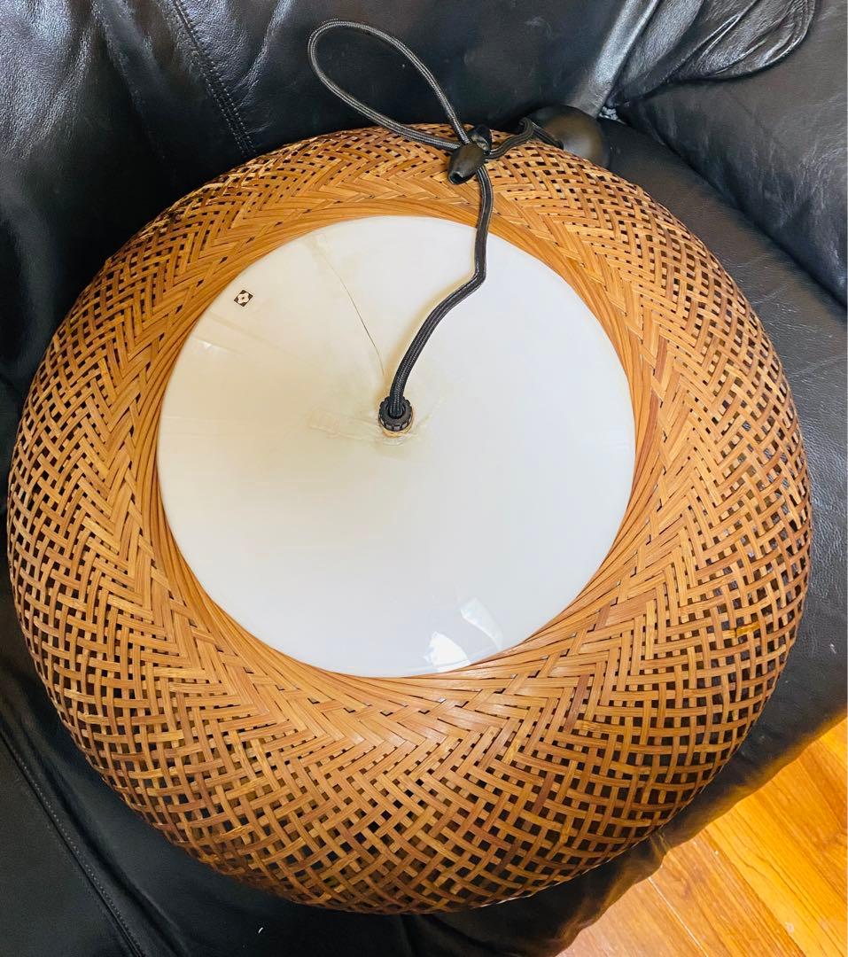 ヴィンテージ yamagiwa ヤマギワ　近藤昭作　3灯　竹のあかり