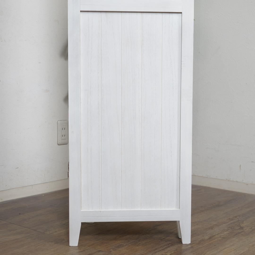 衝立　間仕切り　シャビーウッドファニチャー 3連　パーテーション